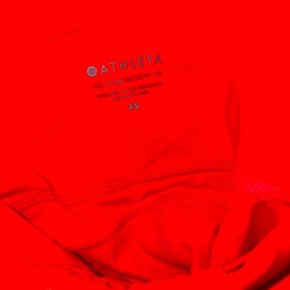 Peloton women’s athleta Orange Leggings - Picture 3 of 7